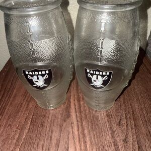 Raiders Logo Glass Tumblers